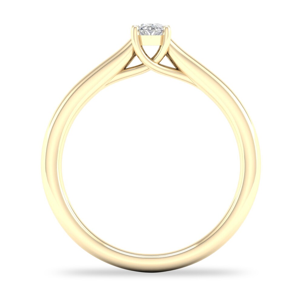 Diamond Solitaire Ring 1/4 ct tw Oval-cut 14K Yellow Gold (SI2/I) zyi9D9Ak