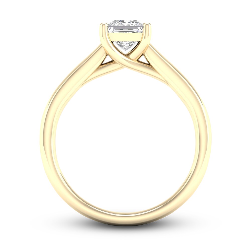 Diamond Solitaire Ring 1 ct tw Princess-cut 14K Yellow Gold (SI2/I) zzCOd6tP